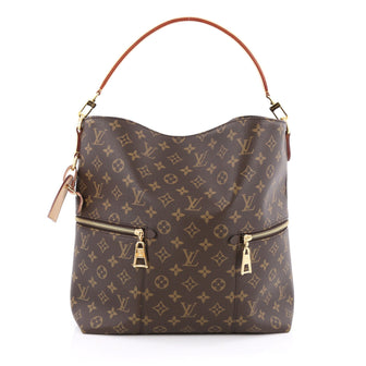 Louis Vuitton Melie Handbag Monogram Canvas Brown
