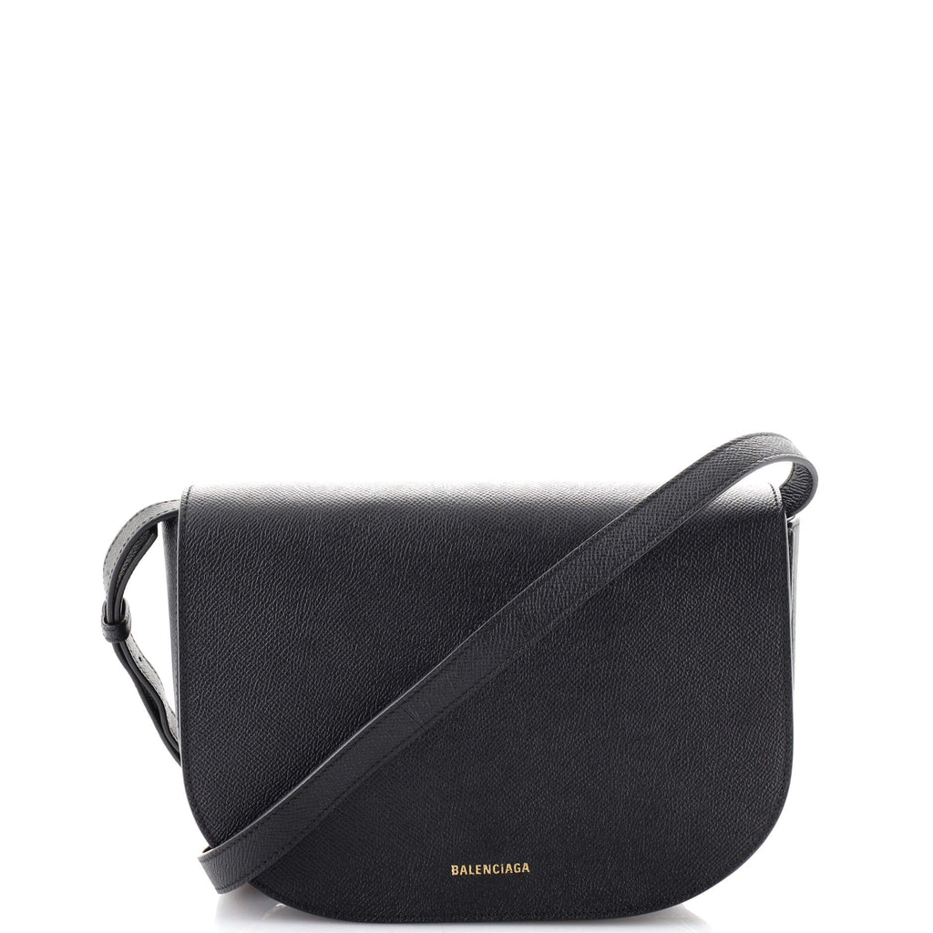 Balenciaga Ville Day Leather Crossbody Bag in Black