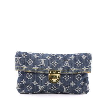Louis Vuitton Plate Clutch Denim