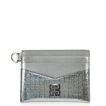 Givenchy 4G Card Holder Embossed Leather