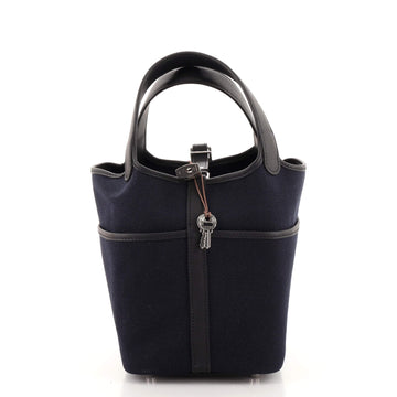 Hermes Cargo Picotin Lock Bag Canvas and Swift PM