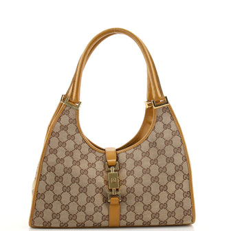 Gucci Vintage Bardot Hobo GG Canvas Medium