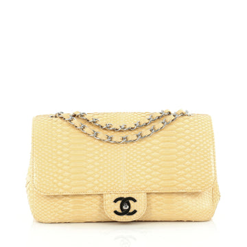 Chanel Classic Single Flap Bag Python Medium