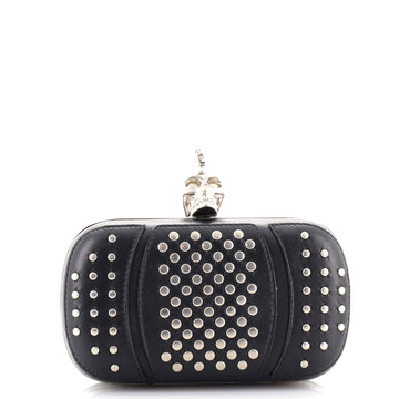 Alexander McQueen Skull Box Clutch Studded Leather Small