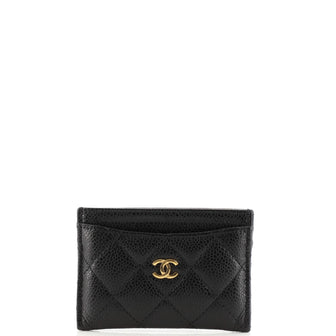 Chanel Classic Card Holder Quilted Caviar