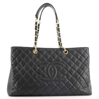 Chanel Grand Shopping Tote Quilted Caviar XL