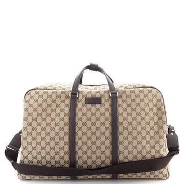 Gucci Convertible Boston Carry On Duffle Bag (Outlet) GG Canvas Large