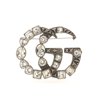 Gucci GG Brooch Metal with Crystals
