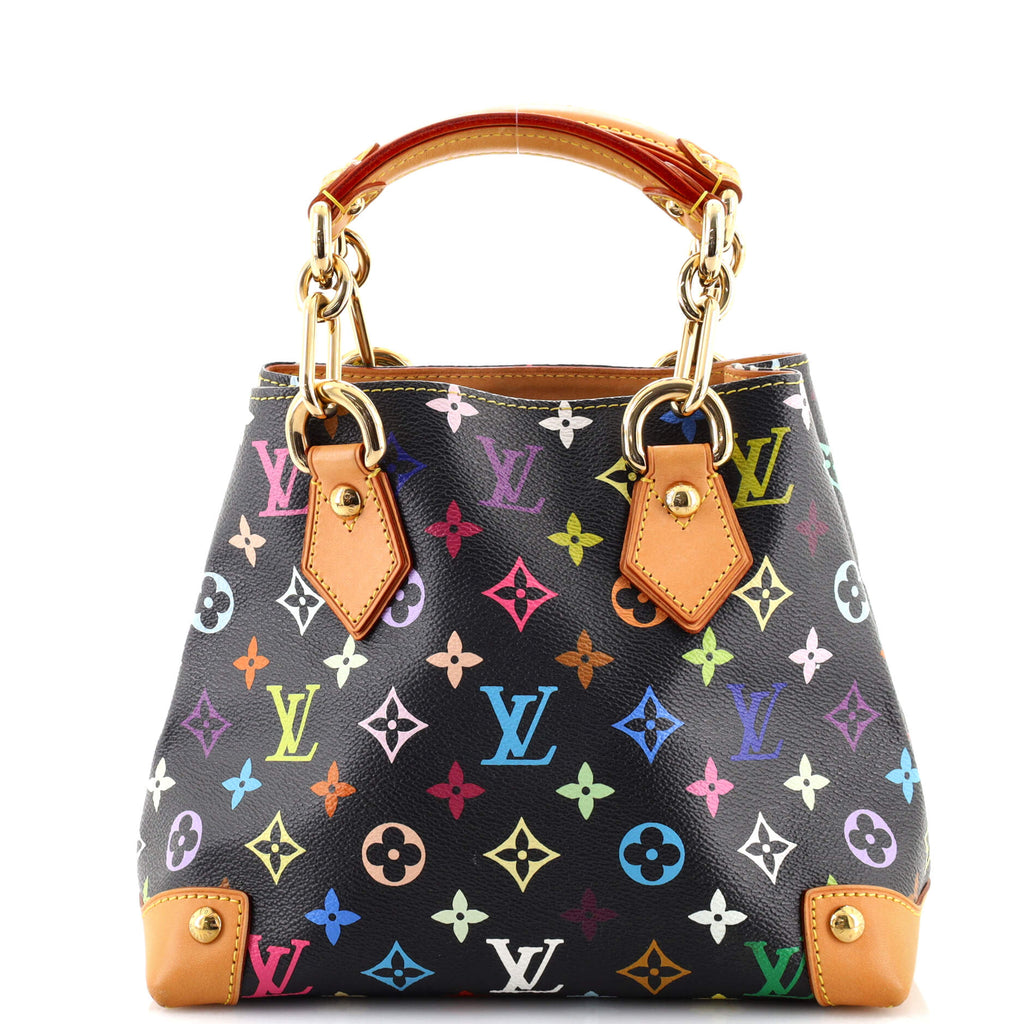 Louis Vuitton Audra Handbag Monogram Multicolor Black 1580741