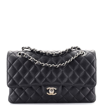 Chanel Classic Double Flap Bag Quilted Caviar Medium