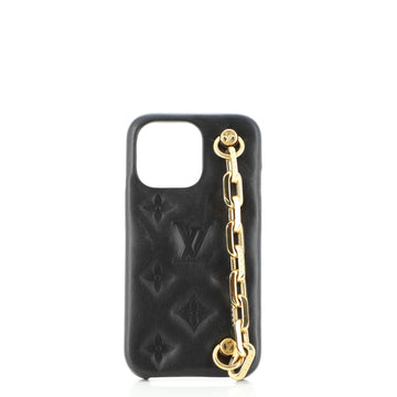 Louis Vuitton Bumper Coussin Case Monogram Embossed Lambskin iPhone 13 Pro