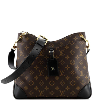 Louis Vuitton Odeon NM Handbag Monogram Canvas with Leather MM