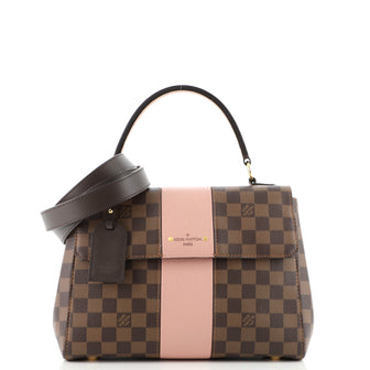 Louis Vuitton Bond Street Handbag Damier with Leather MM