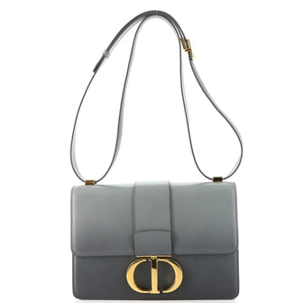 Christian Dior 30 Montaigne Flap Bag Gradient Leather Gray 1581662