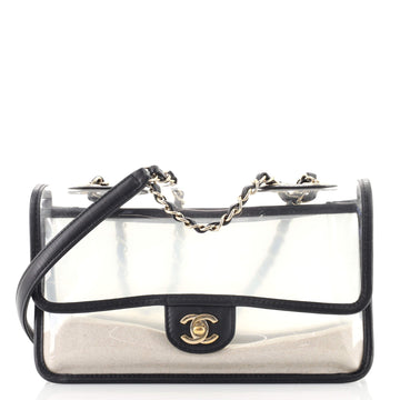 Chanel Sand By The Sea Flap Bag PVC with Lambskin Medium