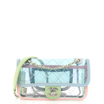 Chanel Coco Splash Flap Bag Quilted PVC With Lambskin Small