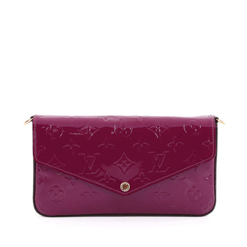 Louis Vuitton Felicie Pochette Monogram Vernis Purple