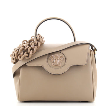 Versace La Medusa Top Handle Bag Leather Medium