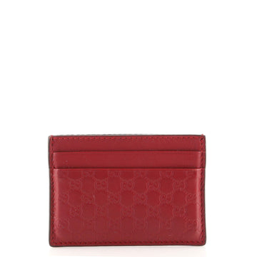 Gucci Card Holder (Outlet) Microguccissima Leather