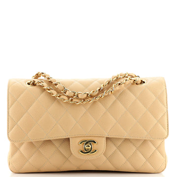 Chanel Classic Double Flap Bag Quilted Caviar Medium