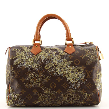Louis Vuitton Speedy Handbag Limited Edition Monogram Dentelle 30