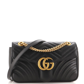 Gucci GG Marmont Flap Bag Matelasse Leather Small