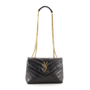 Saint Laurent LouLou Shoulder Bag Matelasse Chevron Leather Small