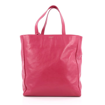 Saint Laurent Reversible North South Shopper Tote Leather Pink