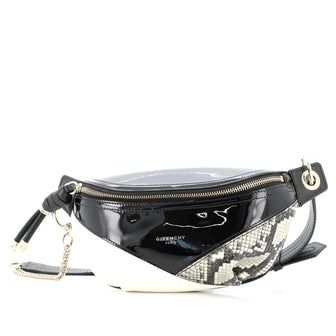 Givenchy Whip Belt Bag Patent and Leather with Snakeskin Small