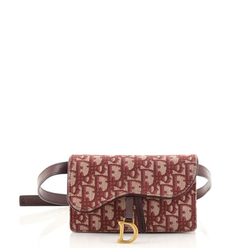 Christian Dior Saddle Rectangular Belt Bag Oblique Canvas