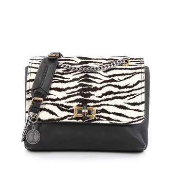 Lanvin Happy Shoulder Bag Pony Hair and Leather Medium