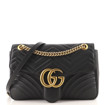 Gucci GG Marmont Flap Bag Matelasse Leather Medium