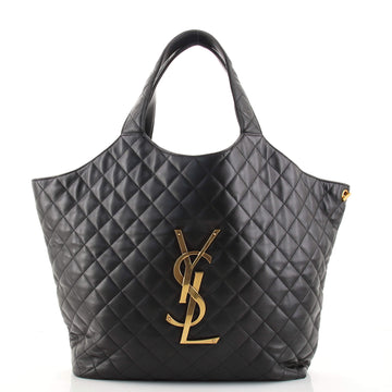 Saint Laurent Icare Shopping Tote Quilted Leather Maxi