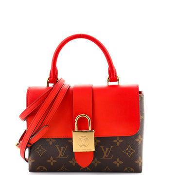 Louis Vuitton Locky Handbag Monogram Canvas with Leather BB
