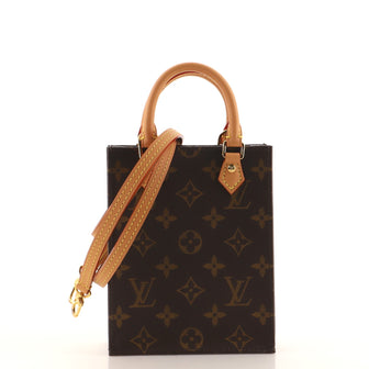 Louis Vuitton Petit Sac Plat Bag Monogram Canvas