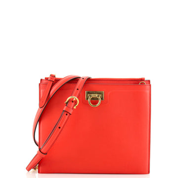 Salvatore Ferragamo Trifolio Crossbody Bag Leather