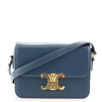 Celine Triomphe Shoulder Bag Smooth Calfskin Teen
