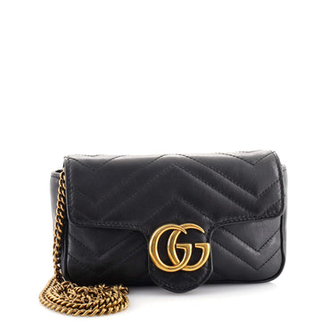 Gucci GG Marmont Flap Bag Matelasse Leather Super Mini