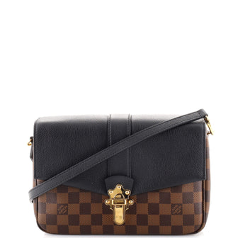 Louis Vuitton Clapton Handbag Damier and Leather PM