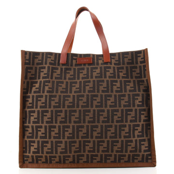 Fendi Open Shopping Tote Zucca Canvas Large