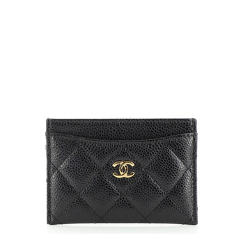 Chanel Classic Card Holder Quilted Caviar
