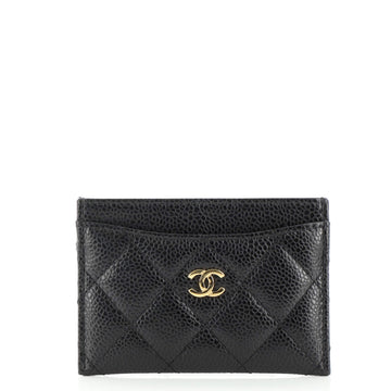 Chanel Classic Card Holder Quilted Caviar