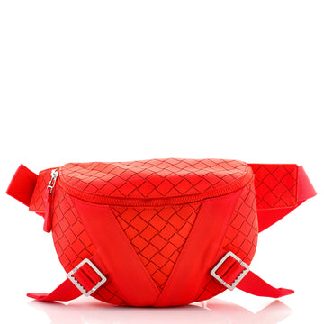 Bottega Veneta V Tape Belt Bag Intrecciato Effect Rubber