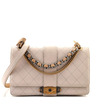 Chanel CC Chain Flap Shoulder Bag Quilted Calfskin Medium