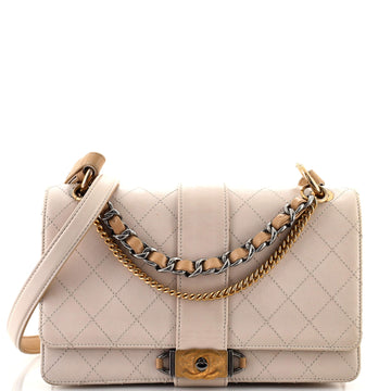 Chanel CC Chain Flap Shoulder Bag Quilted Calfskin Medium