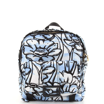 Fendi Baguette Backpack Printed Nylon