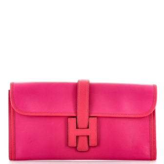 Hermes Jige Elan Clutch Swift with Chevre Mysore 29