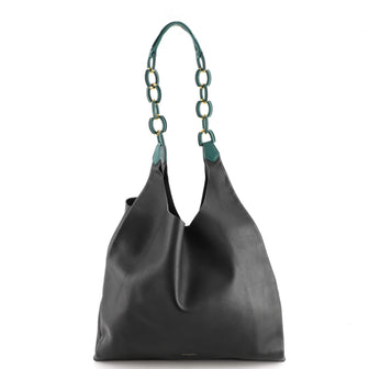 Burberry Two Tone Shopper Leather Medium