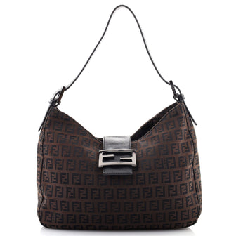 Fendi Shoulder Bag Zucchino Canvas Medium
