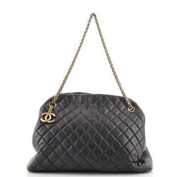 Chanel Just Mademoiselle Bag Quilted Lambskin Large